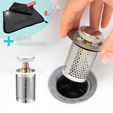 Soupape d'écoulement pop-up | WaterJake® (+serviette sèche GRATUITE)